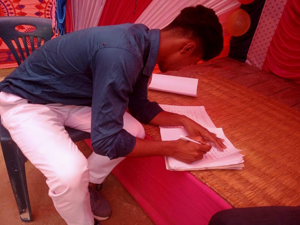 Stop Early Marriage aggrement signature